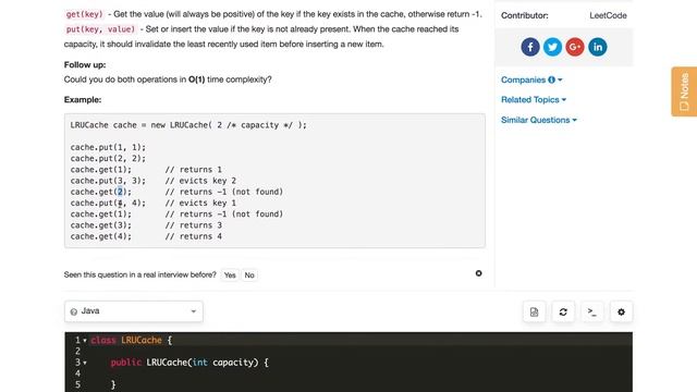 leetcode 146 LRU Cache 思路 смотреть онлайн