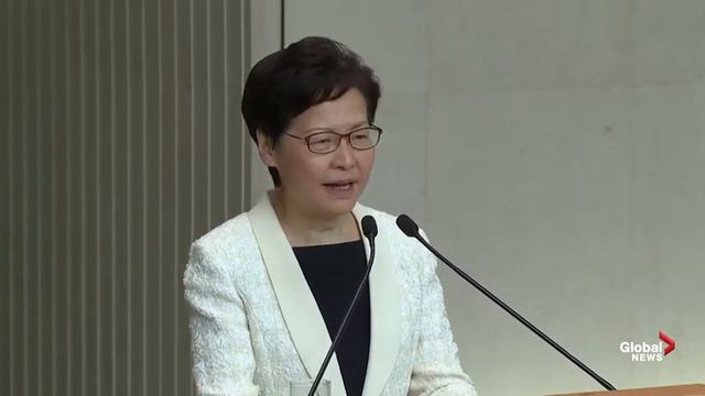 Carrie Lam says she never tendered resignation to China смотреть онлайн