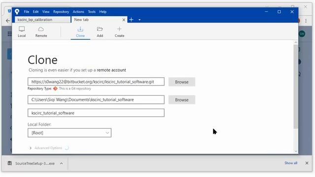 How to create local repository with Sourcetree смотреть онлайн