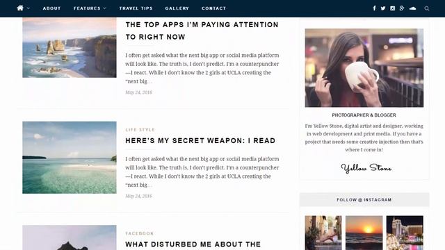 YellowStone The Blazing Fast Responsive WordPress Blog Theme смотреть онлайн
