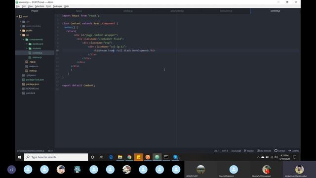 sample admin template creation using React Js смотреть онлайн