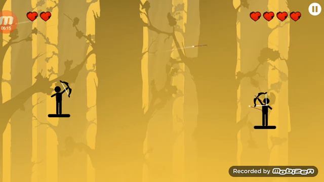 Батл между ромкой и серёгой в игре The Archers 2 смотреть онлайн