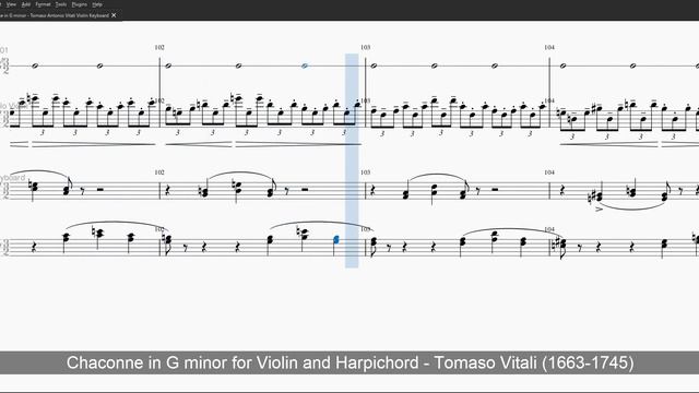 Vitali - Chaconne in G minor - VH - Level 1 Metronome + Harpsichord Accompany смотреть онлайн