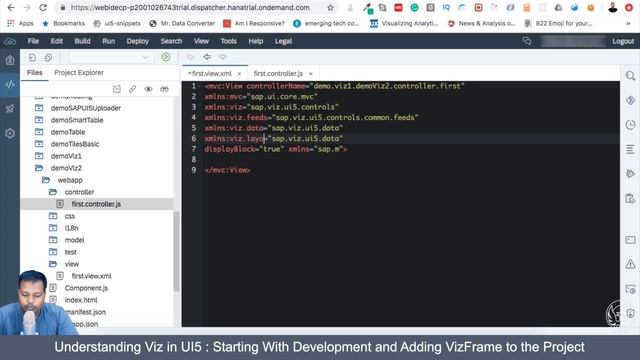 Understanding Viz in UI5 - Starting With Development and Adding Viz Frame to the Project смотреть онлайн