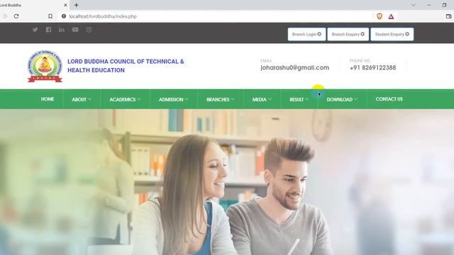 CMS based Website for institute with admin panel from php mysql смотреть онлайн