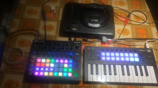 Jamuary 2020 #1 Sega megadrive with Novation circuit & Launchkey mini mkiii смотреть онлайн