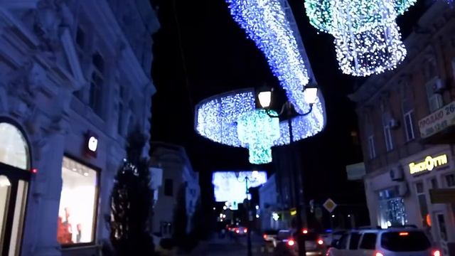 Прекрасная архитектура центра города с богатой историей. Вечерний Ростов-на-Дону смотреть онлайн