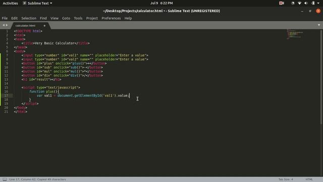 Basic JavaScript calculator for beginners смотреть онлайн