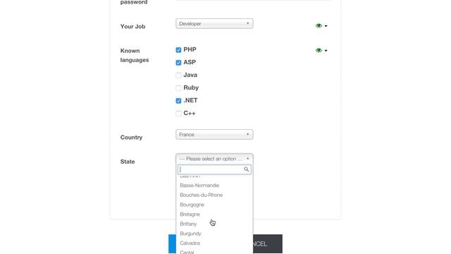Select Field type filter DB option feature смотреть онлайн