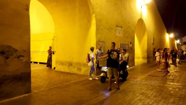 Cartagena Colombia Walled City Torre del Reloj at Midnight смотреть онлайн