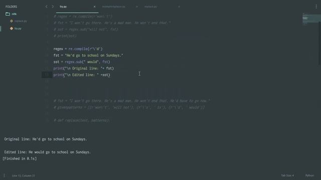 NLTK Text Processing 13 - Regular Expression Replacer смотреть онлайн