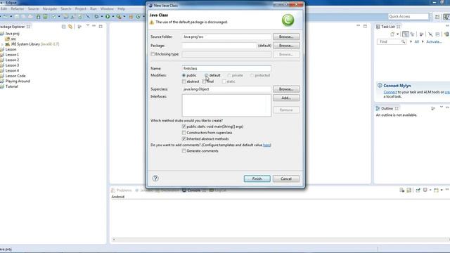 New Project in Java Eclipse смотреть онлайн