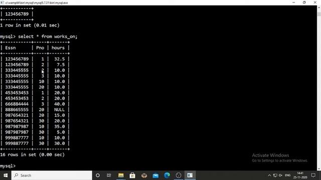 DBMS LECTURE 22 Demo Nested Query смотреть онлайн