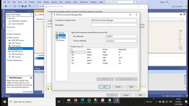 How to load Text file to sql server table table in SSIS Package በአማርኛ смотреть онлайн