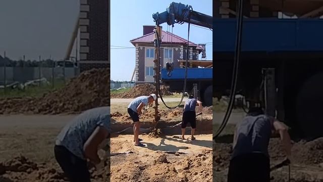 Бурение скважины под буронабивную сваю смотреть онлайн