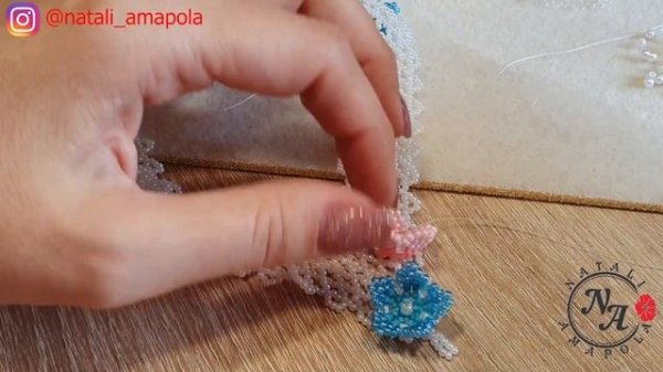 Колье из бисера/часть 2/ Beaded Necklace /Natali Amapola