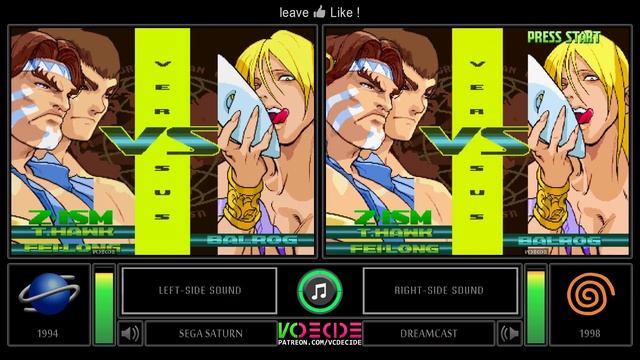 Street Fighter Zero 3 (Sega Saturn vs Dreamcast) Side by Side Comparison - Dual Longplay | VCDECIDE смотреть онлайн