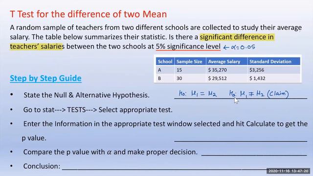 Hypothesis Testing (Two Samples) Using TI 84 Calculator смотреть онлайн