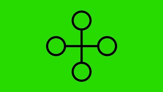 Animated Link Building Icon on Green Screen смотреть онлайн