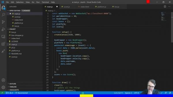 Building an OBS overlay game for a meetup talk part 2
