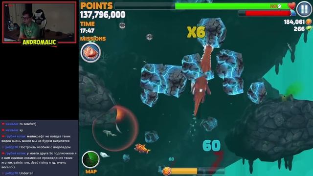 Прохождение Hungry Shark Evolution - Новая акула LEO (Liopleurodon) с апгрейдами (80%) смотреть онлайн