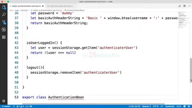 080 Step 79 Create Angular Basic Authentication Service смотреть онлайн