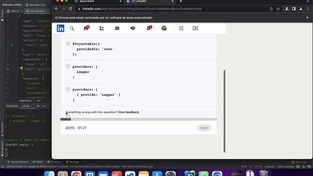 Robot using ChatGPT to pass all LinkedIn skill assessments смотреть онлайн