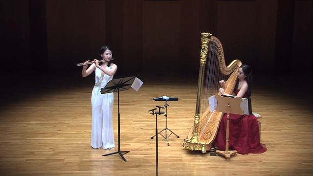Jean Michel Damase Sonata for Flute and Harp - 1st mov. (Yeojin Han, Sehee Hwang) смотреть онлайн