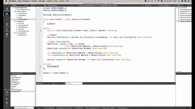 Qt - Widgets und Modelle - Praktische Anwendung смотреть онлайн