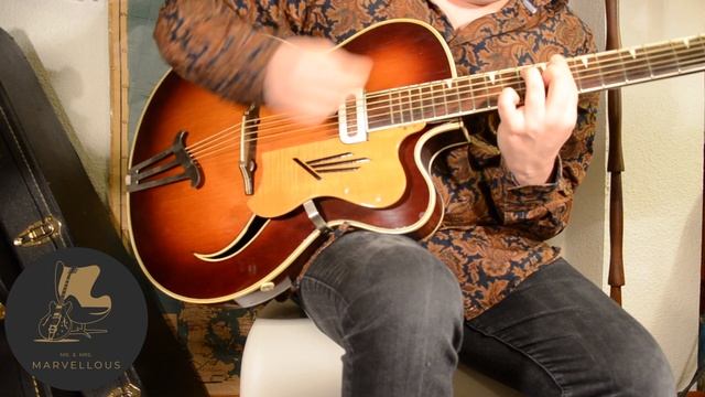 1950s Migma GDR Archtop Sunburst смотреть онлайн