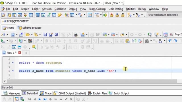 How to find the names of students start with 'A' | SQL queries | Oracle queries | Tamil | QE Tech смотреть онлайн
