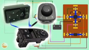Как работают  зеркала с электроприводом, неисправности, ремонт. rear view mirror. espejo retrovisor