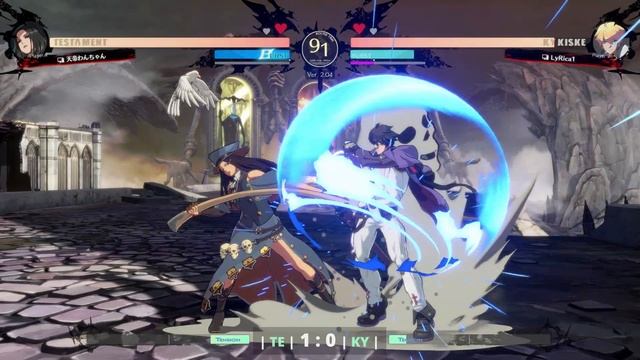 GGST ▰ Gekiuma Dog (#2 Ranked Testament) vs LyRica1 (TOP Ranked Ky). High Level Gameplay смотреть онлайн