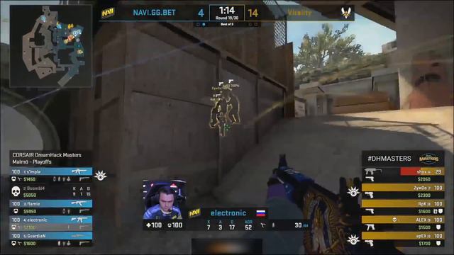 S1MPLE vs ZYWOO // Na'Vi vs Vitality МАТЧ ЗА ВЫХОД В ФИНАЛ DreamHack Masters Malmo смотреть онлайн