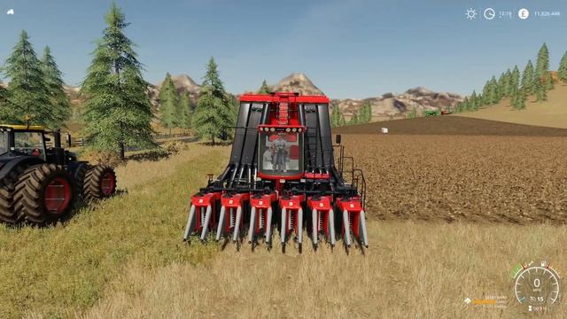 John deere CP690 & Case Module fs19 Cotton Test farming simulator 19 смотреть онлайн