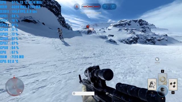 Ryzen 1500X + GTX 1070 - Star Wars Battlefront - 1080p Ultra Settings смотреть онлайн
