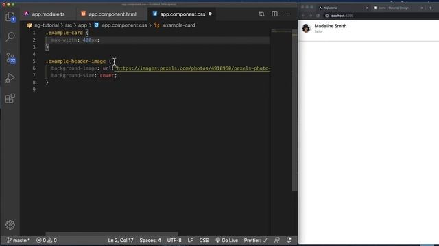 Angular Material Cards смотреть онлайн