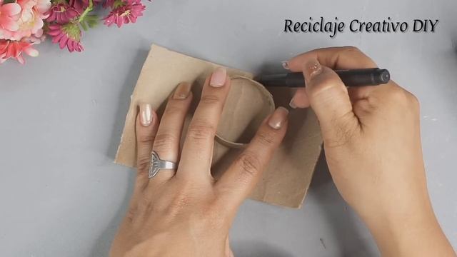 Crea Esta Belleza Con Un Simple ROLLO DE PAPEL Y Sorprende!.? Artesanato Com Rolo De Papelão
