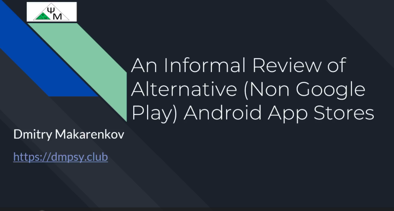 Неформальный обзор альтернативных GooglePlay магазинов для размещения мобильных приложений Андроид