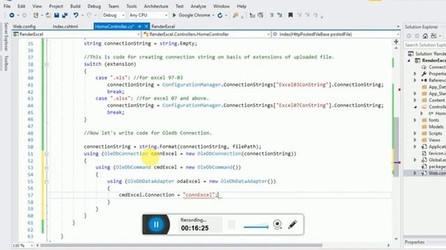 Read Data From Excel File & render in view Asp.Net MVC смотреть онлайн