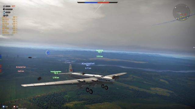 State of the ART Russian Bomber Design...TB-3 (War Thunder Bomber Formation Gameplay) смотреть онлайн