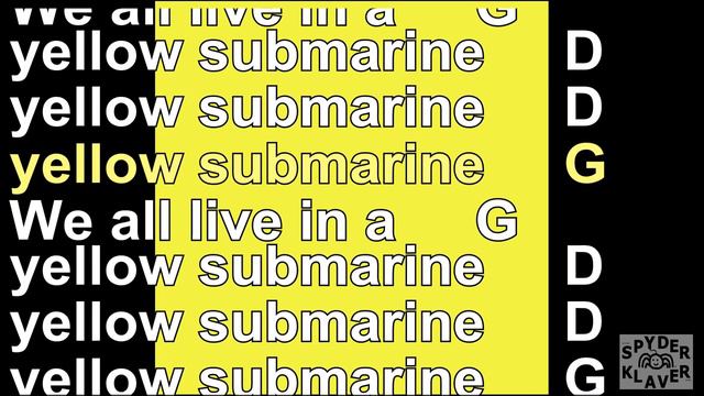 Cover - Yellow Submarine - The Beatles - Lyrics - Chords смотреть онлайн