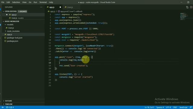 Video 4: NodeJS mongo DB example смотреть онлайн