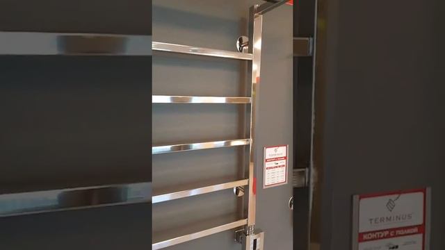 Электрический полотенцесушитель "Контур с полкой" смотреть онлайн