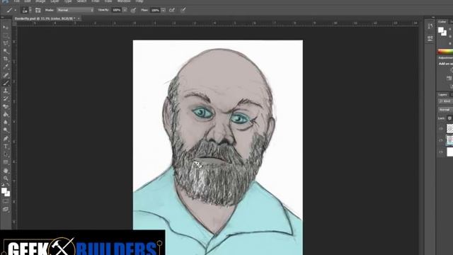 Color Your Pencil Drawings in Photoshop :: GeekBuilders Live Stream смотреть онлайн