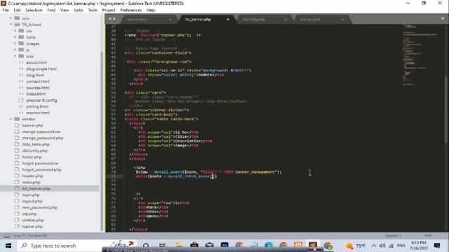 How to Select Data from Database in PHP & Display in Table Format | BANNER LIST смотреть онлайн