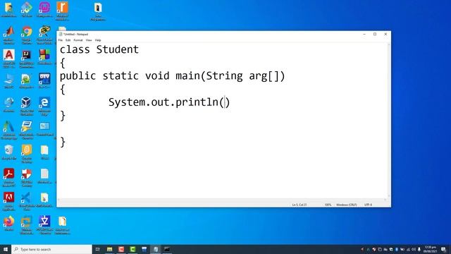3. How to write java program in Notepad смотреть онлайн