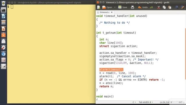 07 08 Programming TimeOut in Linux System смотреть онлайн