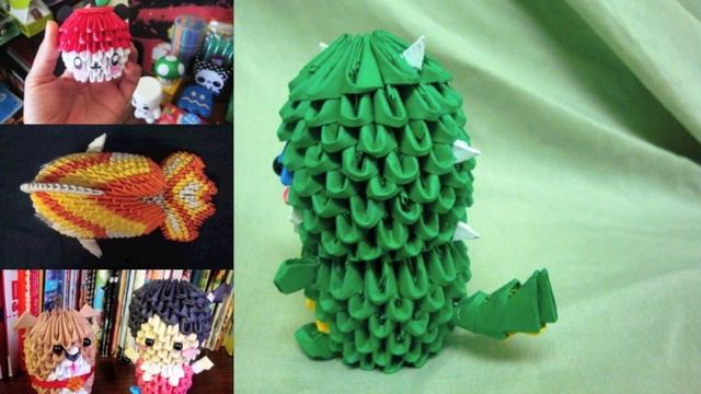 [3D Origami Creations] Hello Kitty, Domo, Anime Characters, and more! смотреть онлайн