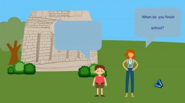 School life English for kids movie